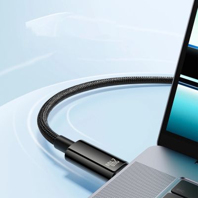 5. Baseus CAWJ040101 USB-C - USB-C cable 240W 480Mb/s 2m - black and gray