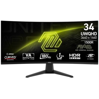 32. MSI 34" MAG 346CQ 34 UWQHD 180Hz Monitor
