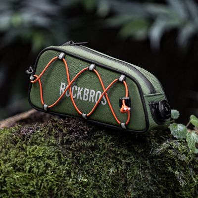 3. Rockbros TL004 ROAD TO SKY 0.7 l waterproof frame bag - green
