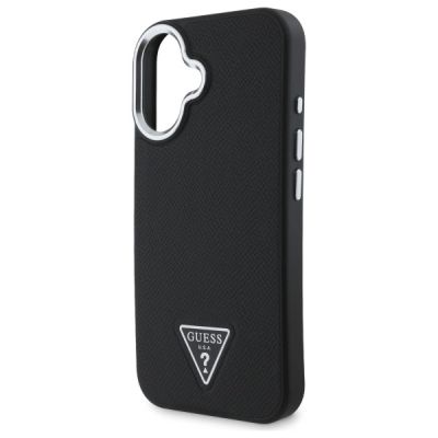 6. Guess GUHMP16MPGTSPSK iPhone 16 Plus 6.7" black/black hardcase Grained Triangle MagSafe