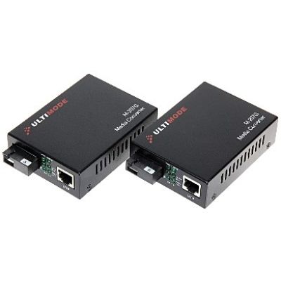 Single-mode media converter set TXRX M-207G ULTIMODE