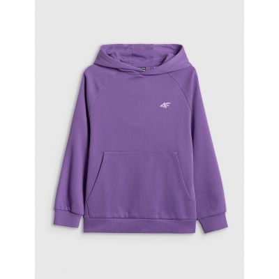 7. Girls' loose sweatshirt with hood 4F 4FJRSS26TSWSF3040-50S