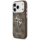 2. Guess 4G Big 4G Classic Logo case for iPhone 17 Pro brown - silver