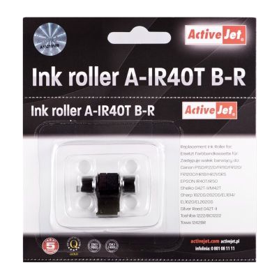 2. Activejet A-IR40T Ink Roller Kit (Epson IR40T replacement; Supreme; black, red, 5 pieces)