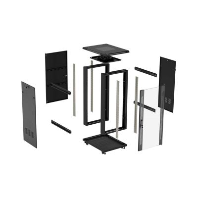 7. LANBERG FLOOR RACK CABINET 19" 18U 600X800 BLACK