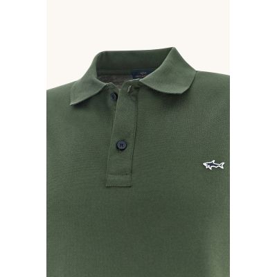 4. Paul&Shark men's polo shirt, olive cotton, 99311001-89 – classic, sporty elegance