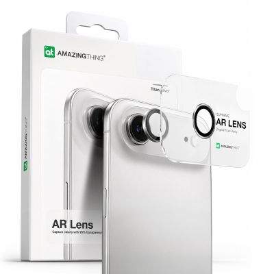 4. AmazingThing Lens Glass for iPhone 17 Air with Silver Aluminum Frame
