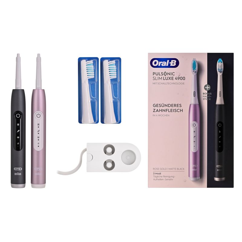 12. Oral-b Pulsonic SlimLuxe 4900 Electric Toothbrush Two-Pack