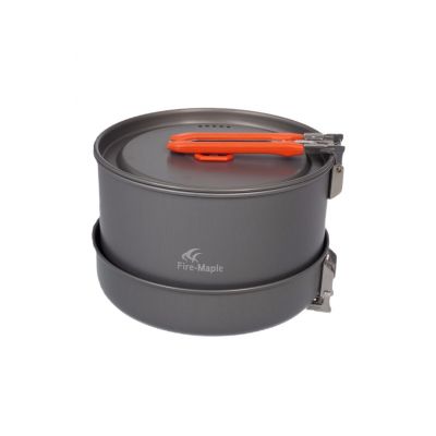 4. Fire-Maple Feast 4-Orange Camping Cookware Set