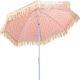 3. BEACH AND GARDEN UMBRELLA WITH FRINGE 174 CM RED