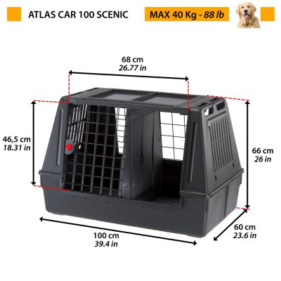 2. FERPLAST Atlas Car 100 Scenic - car carrier for animals