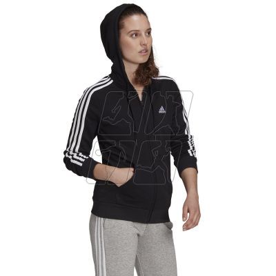 8. Adidas 3 Stripes FL Full-Zip Hoodie W GM5567