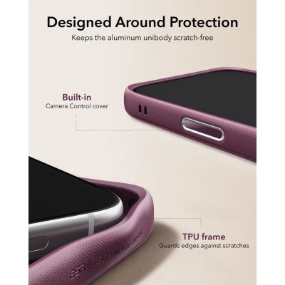 8. ESR Atelier Kickstand MagSafe Case for iPhone 18 Pro / 17 Pro - burgundy