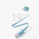 8. Joyroom JR-PBF27 22.5W 10000mAh Powerbank with Two Built-in Cables - Blue