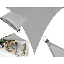 GARDEN SUN SAIL TRIANGLE 3X3X4M GRAY