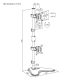 13. TV cabinet EF LUCCA 180x40x59 white