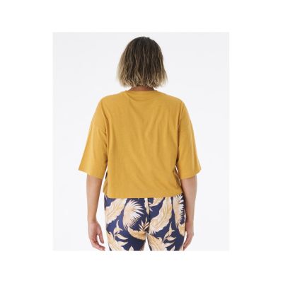 5. T-Shirt RIP CURL Seacell Crop Heritage Tee yellow