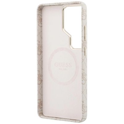7. Guess 4G Triangle Logo MagSafe Case for Samsung Galaxy S26 Ultra - Pink