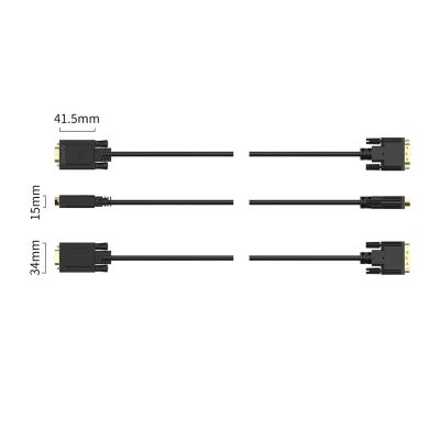 5. Orico XD-DITV cable DVI 24+1 VGA Full HD adapter 5 m - black