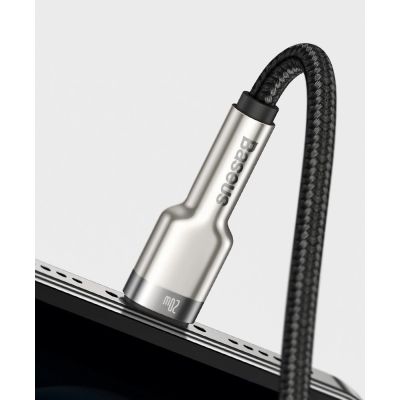 14. Baseus Cafule Series Metal Data USB-C / Lightning 20W PD cable 1 m - black