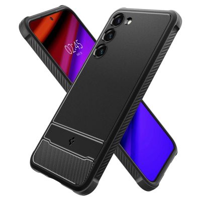 7. Spigen Rugged Armor Case for Samsung Galaxy S23 - Matte Black
