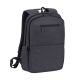 RIVACASE LAPTOP BACKPACK 15.6" REGENT, BLACK, 17L, WATERPROOF MATERIAL, POCKETS FOR TABLET, SMARTPHONE, BOTTLE, ACCESSORIES.