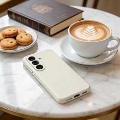 5. Tech-Protect Silicone MagSafe Case for Samsung Galaxy S26+ - Beige