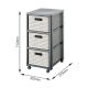 2. ROTHO Large shelf with 3 drawers COUNTRY cappuccino/anthracite