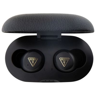 3. Guess Bluetooth headphones GUTWSPGTSPSK TWS + docking station black/black Grained Classic Logo