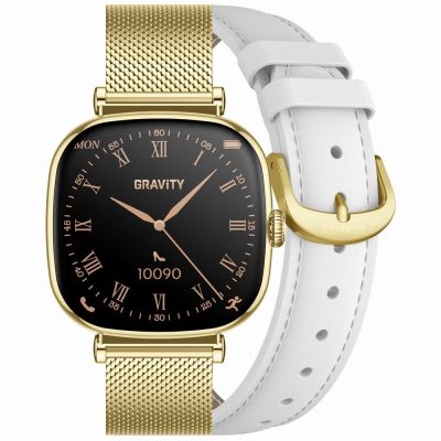 Smartwatch Gravity Gold Bracelet + Strap GT32-2