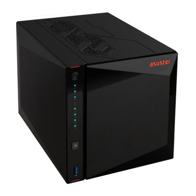 9. AS5404T NAS; Tower; 4x (3.5" SATA HDD/ 2.5" SSD); Intel Celeron N5105; 4GB DDR4 SODIMM (max. 16GB), 2x 2.5GbE 4x M.2 2280 NVMe PCIe 3.0, 3x USB 3.2 Gen, 1x HDMI 2.0b