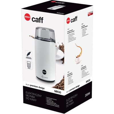 4. ELDOM MK50 CAFF COFFEE GRINDER, 200 W POWER, STEEL BLADE, PULSE BUTTON