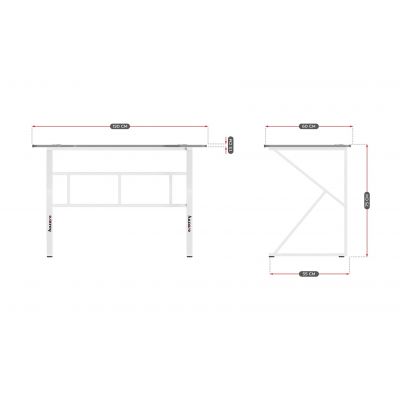 6. Huzaro Hero 1.6 White Gaming Desk
