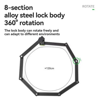 2. Rockbros bike lock 32140006001 foldable