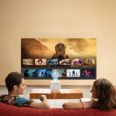 19. Yaber L2 Plus LCD FullHD 1080p Multimedia Projector with JBL Speakers - Beige