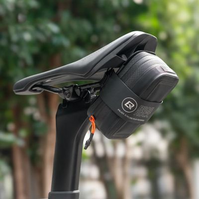 9. Rockbros AS-150 Waterproof Multifunctional Saddle Bag with Bottle Holder - Black