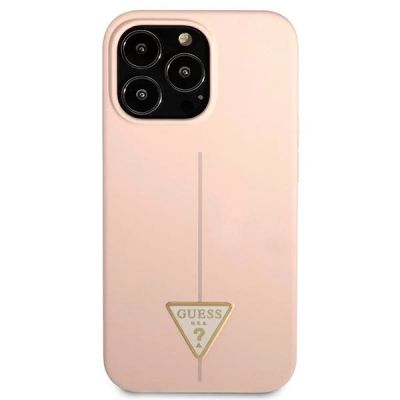 3. Guess GUHCP13LSLTGP iPhone 13 Pro / 13 6.1" pink/pink hardcase Silicone Triangle