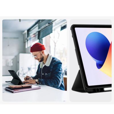 9. TechProtect SmartCase Pen Case for Xiaomi Poco Pad M1 / Redmi Pad 2 Pro 12.1 - Black