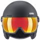 4. Unisex Uvex Wanted Visor Ski Helmet with Active Ventilation System, Black (56/6/262/10)