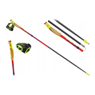 2. LEKI TRL ULTRATRAIL FX ONE trekking poles, 120cm red