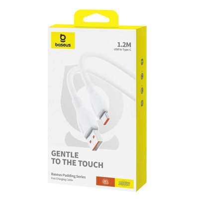 10. Baseus Pudding 100W USB-A - USB-C Cable 1.2m - White