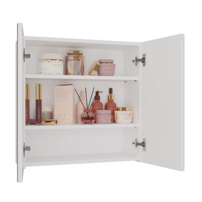 4. POLA BATHROOM CABINET 2 DOORS MIRROR WHITE