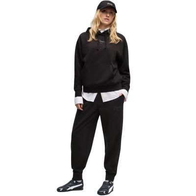 5. Women's Puma ESS Script Comfort Black Trousers 694067 01