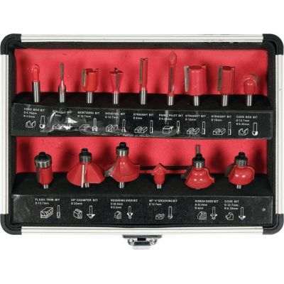 Yato YT-68007 milling cutters Bit set 15 pcs.