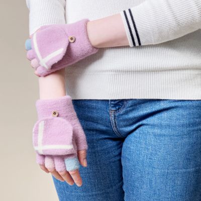 9. Women's/children's winter telephone gloves - pink