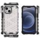 12. Honeycomb Case armor cover with TPU Bumper for iPhone 13 mini transparent