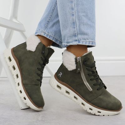 5. Rieker M6014-54 women's waterproof ultra-light green hiking boots