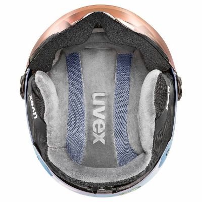 5. Uvex Rocket Jr. Visor Ski Helmet, Lavender