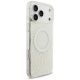 4. Guess IML Flowers Allover Electroplated with Pearl Strap MagSafe Case for iPhone 18 Pro Max / 17 Pro Max - White