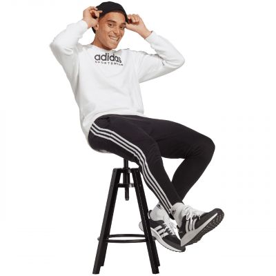 5. adidas Essentials Single Jersey Tapered Open Hem 3-Stripes M IC0044